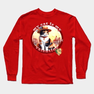My Cat Is My Valentino Calico Life 3EC Long Sleeve T-Shirt